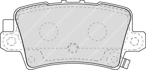 NECTO FD7227A Комплект гальмівних колодок, дискове гальмо