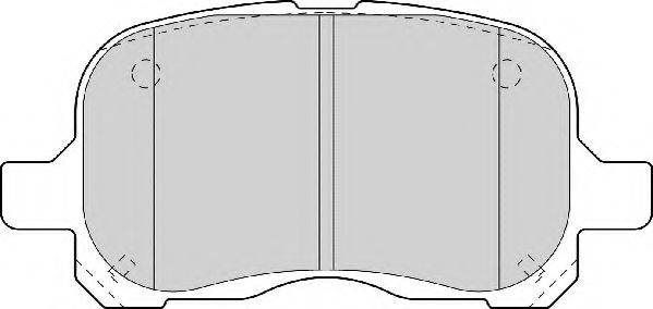 NECTO FD6979A Комплект гальмівних колодок, дискове гальмо