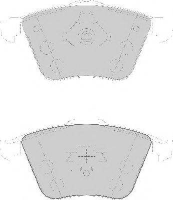 NECTO FD7137A Комплект гальмівних колодок, дискове гальмо