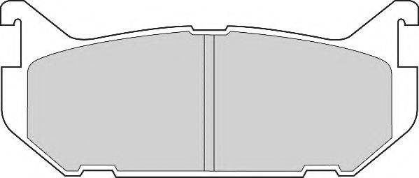 NECTO FD6649N Комплект гальмівних колодок, дискове гальмо