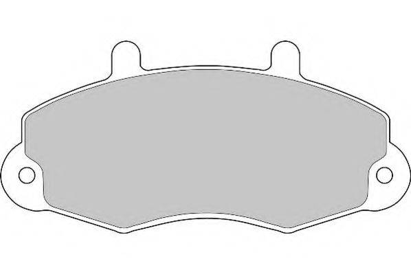 NECTO FD6403N Комплект гальмівних колодок, дискове гальмо