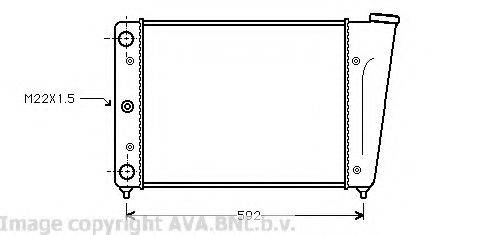 AVA QUALITY COOLING VW2056 Радіатор, охолодження двигуна