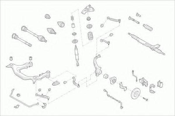 ZF PARTS VWPASSAFZ037 Рульове управління; Підвіска колеса