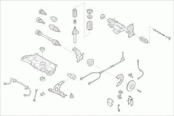 ZF PARTS VWTOURAFZ001 Рульове управління; Підвіска колеса