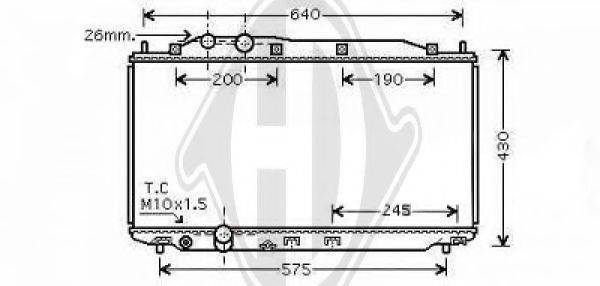DIEDERICHS 8521010 Радіатор, охолодження двигуна