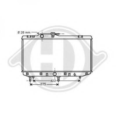 DIEDERICHS 8663301 Радіатор, охолодження двигуна