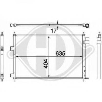 DIEDERICHS 8668700 Конденсатор, кондиціонер