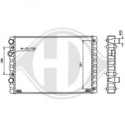 DIEDERICHS 8730954 Радіатор, охолодження двигуна