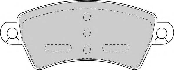 DURON DBP341370 Комплект гальмівних колодок, дискове гальмо