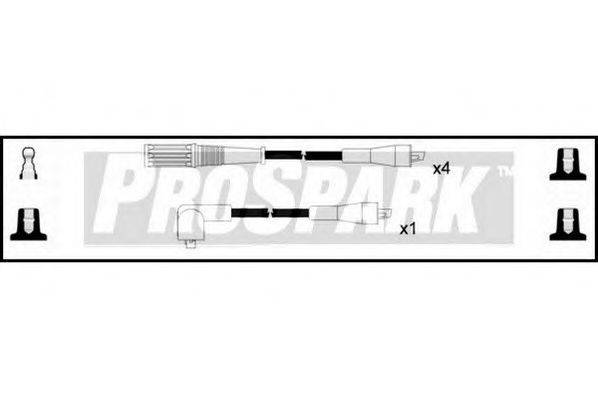 STANDARD OES386 Комплект дротів запалювання