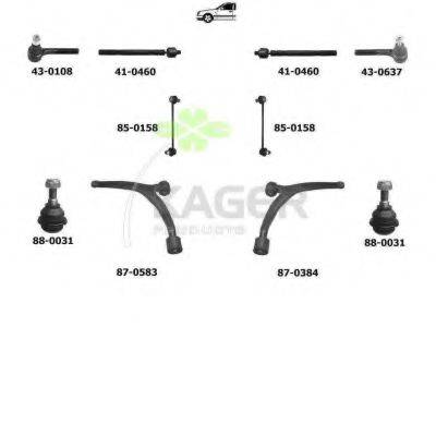 KAGER 800778 Підвіска колеса