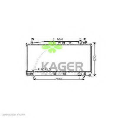KAGER 311779 Радіатор, охолодження двигуна
