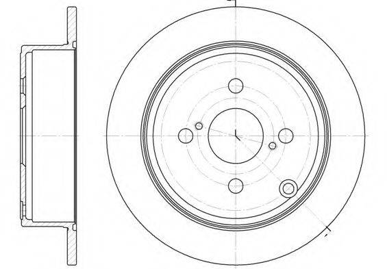 KAWE 6107300 гальмівний диск