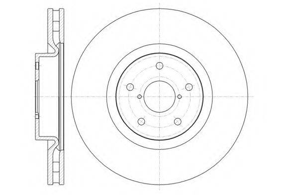 KAWE 6134210 гальмівний диск