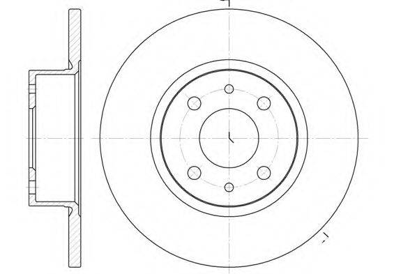 KAWE 619200 гальмівний диск
