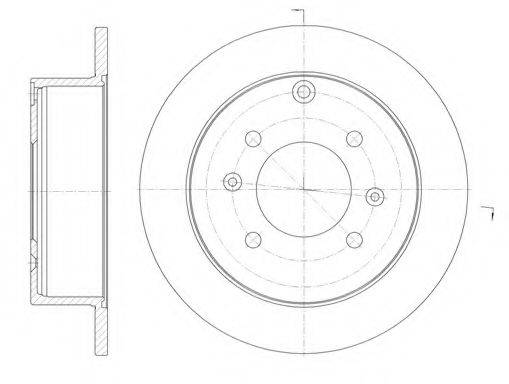 KAWE 675700 гальмівний диск