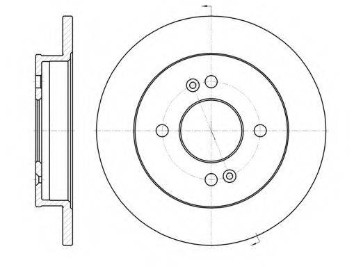 KAWE 699100 гальмівний диск