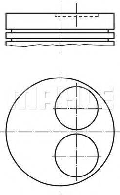 MAHLE ORIGINAL 2730401 Поршень