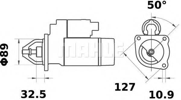 MAHLE ORIGINAL IS1291 Стартер