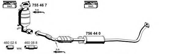 ERNST 180057 Система випуску ОГ