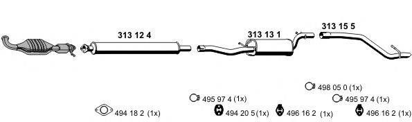 ERNST 031045 Система випуску ОГ
