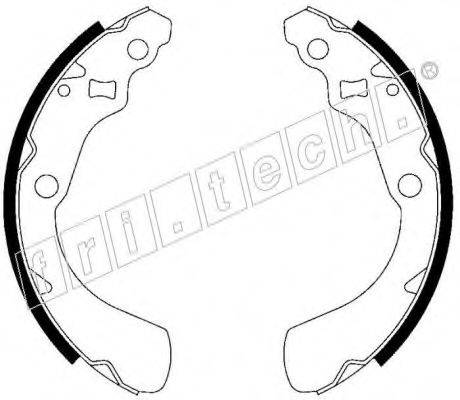 FRI.TECH. 1044019 Комплект гальмівних колодок