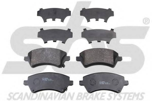 SBS 1501224559 Комплект гальмівних колодок, дискове гальмо