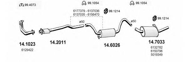 ASSO ART1022 Система випуску ОГ