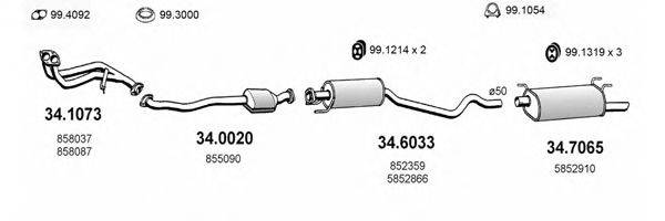 ASSO ART1584 Система випуску ОГ