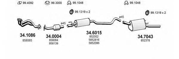 ASSO ART1715 Система випуску ОГ