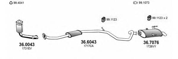ASSO ART3941 Система випуску ОГ