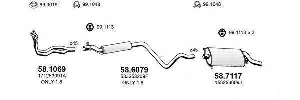 ASSO ART4245 Система випуску ОГ
