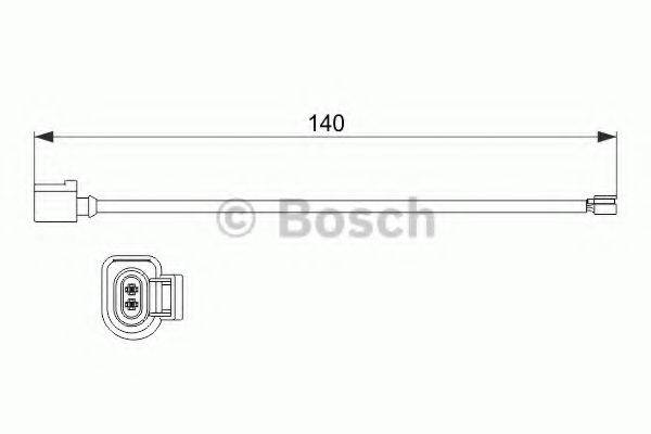 PORSCHE 7P0907637C Сигналізатор, знос гальмівних колодок