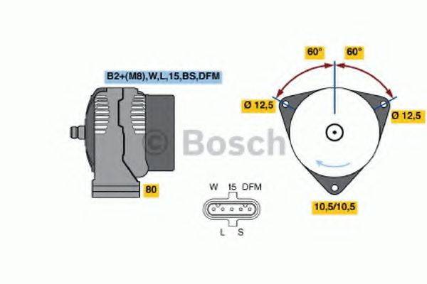 BOSCH 0124555032 Генератор