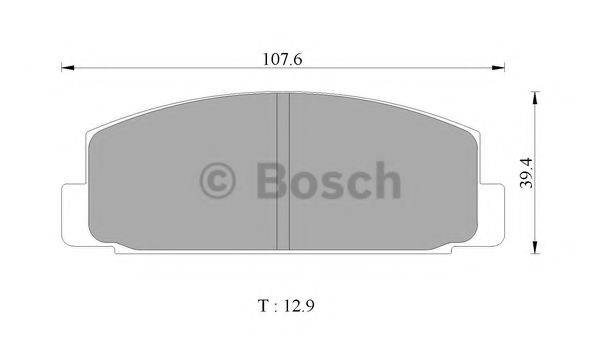 BOSCH 0986505785 Комплект гальмівних колодок, дискове гальмо