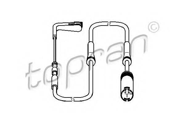 TOPRAN 500996 Датчик, знос гальмівних колодок