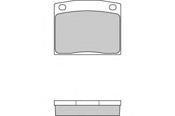 E.T.F. 120095 Комплект гальмівних колодок, дискове гальмо