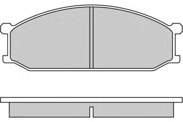 E.T.F. 120233 Комплект гальмівних колодок, дискове гальмо
