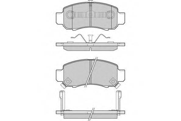 E.T.F. 121041 Комплект гальмівних колодок, дискове гальмо