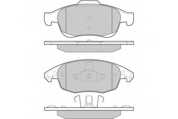 E.T.F. 121329 Комплект гальмівних колодок, дискове гальмо
