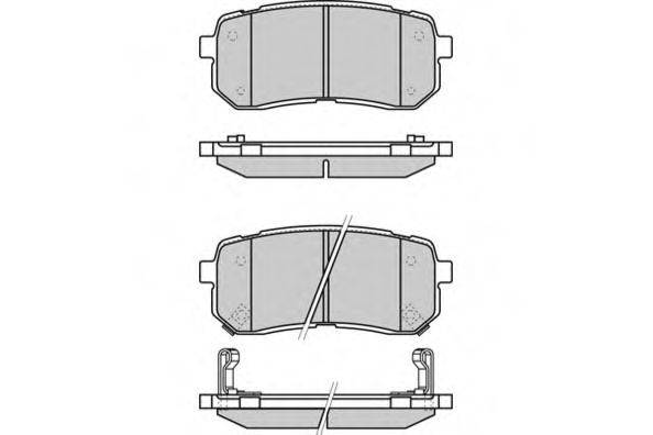 E.T.F. 121337 Комплект гальмівних колодок, дискове гальмо