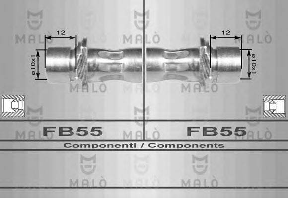 MALO 8959 Гальмівний шланг