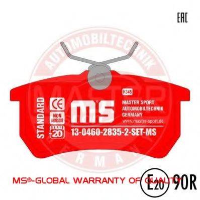 MASTER-SPORT 13046028352SETMS Комплект гальмівних колодок, дискове гальмо
