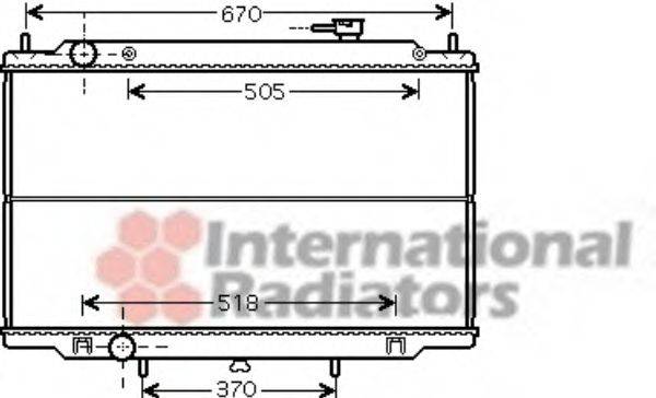 VAN WEZEL 13002302 Радіатор, охолодження двигуна