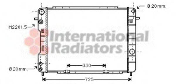 VAN WEZEL 37002246 Радіатор, охолодження двигуна