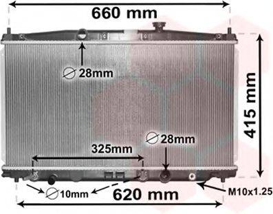 VAN WEZEL 25002288 Радіатор, охолодження двигуна