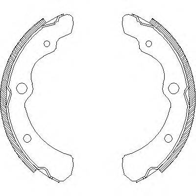 WOKING Z416500 Комплект гальмівних колодок