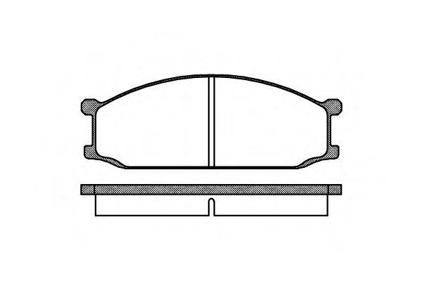 WOKING P036300 Комплект гальмівних колодок, дискове гальмо