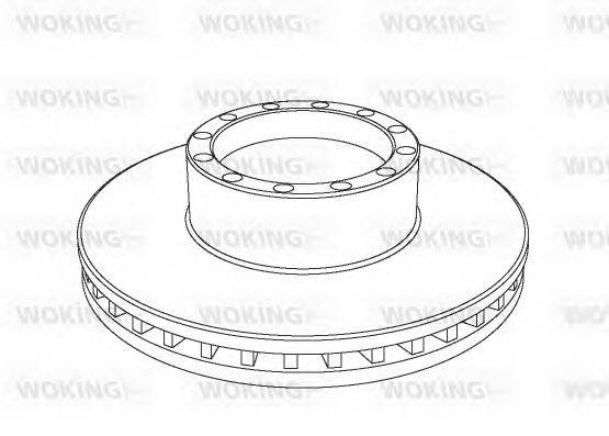 WOKING 1120.20 гальмівний диск