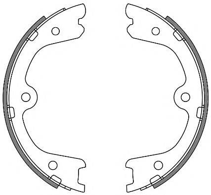 WOKING Z426400 Комплект гальмівних колодок, стоянкова гальмівна система